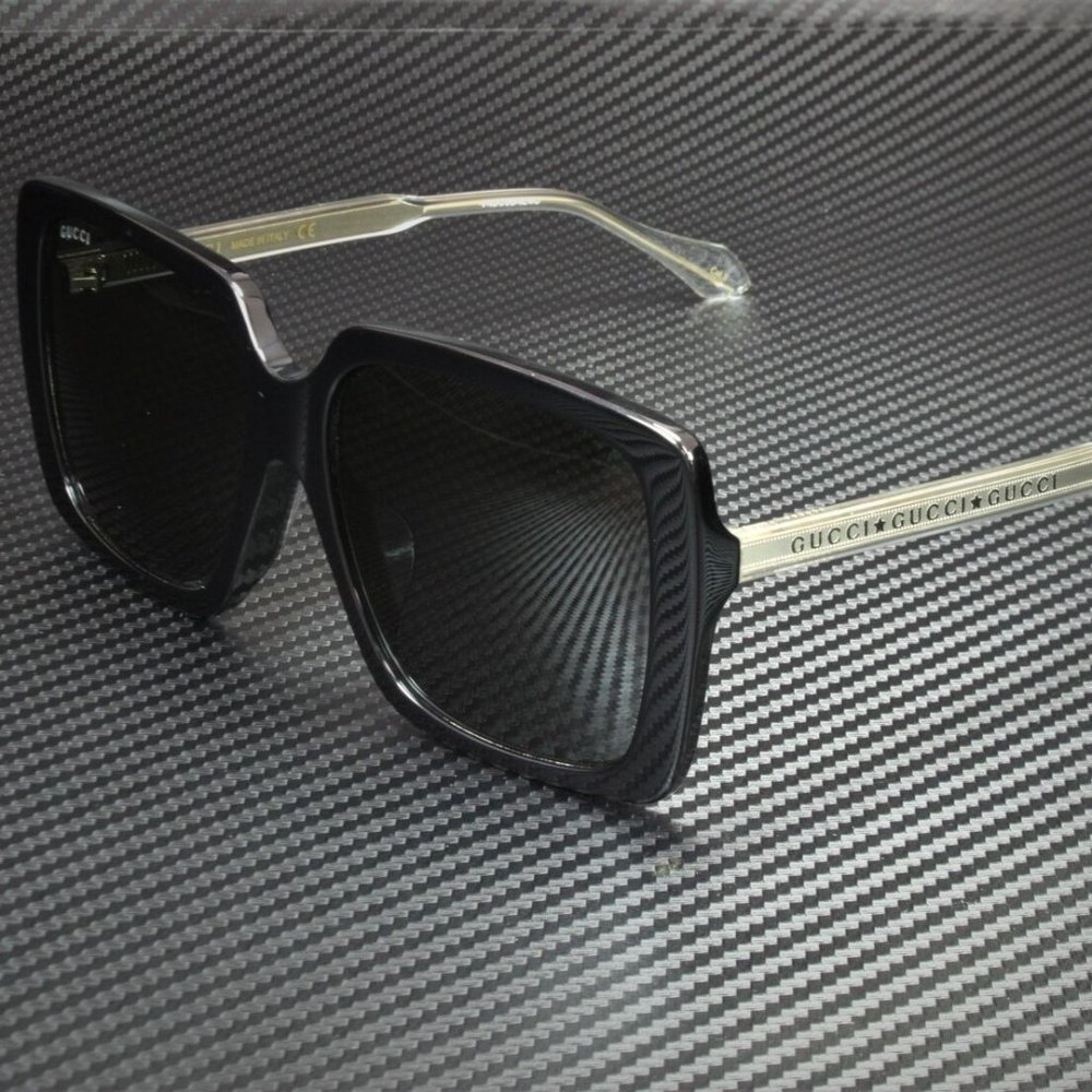 Gucci Black Grey 58mm Sunglasses